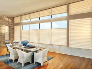 Hunter Douglas motorized shades top down bottom up shades Chagrin Falls 44022