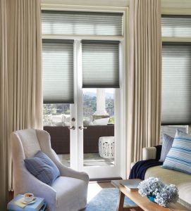 living room french door shades Hunter Douglas Window Treatments for Sliding Glass Doors Chagrin Falls 44022