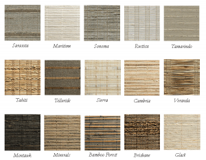 textured fabrics for Hunter Douglas woven woods Rocky River