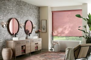 bathroom pop of color timan window treatments current design trends
