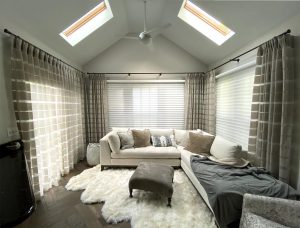 silhouette shades closed for increased light control in Cleveland OH home