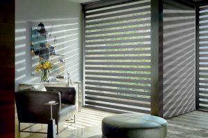 Eastward windows with roller shades in Cleveland OH