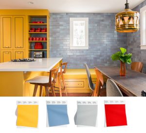 prime colors in contemporary kitchen
