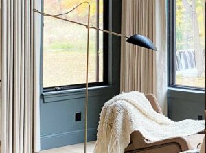 drapery panels in corner of room in cleveland, OH