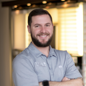 Dave Toma, member of the window covering professionals team at Timan Window Treatments