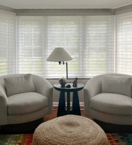 silhouette shades window treatments in Lakewood OH home