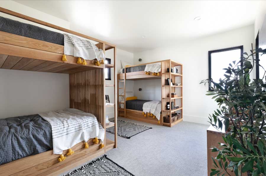 kids' room with neutral palette