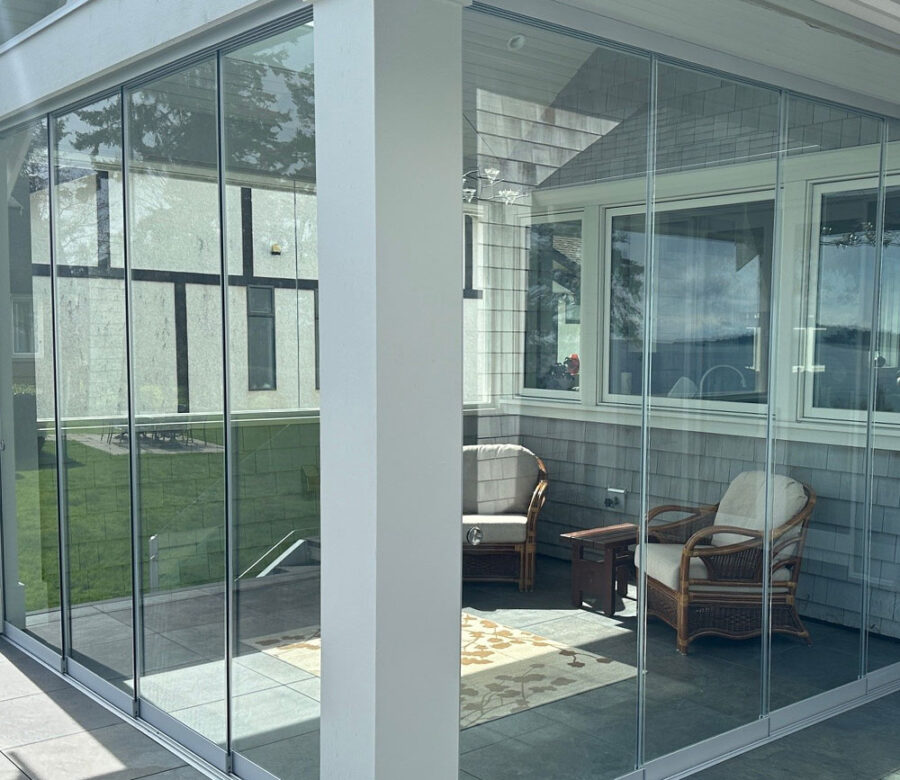 glass door going onto patio and ouside area timan and co