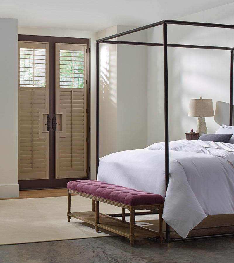 Window Coverings for Sliding Glass Doors white shutters cleveland