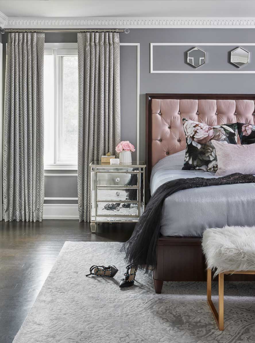 Bold bedroom design - pantone - cleveland OH