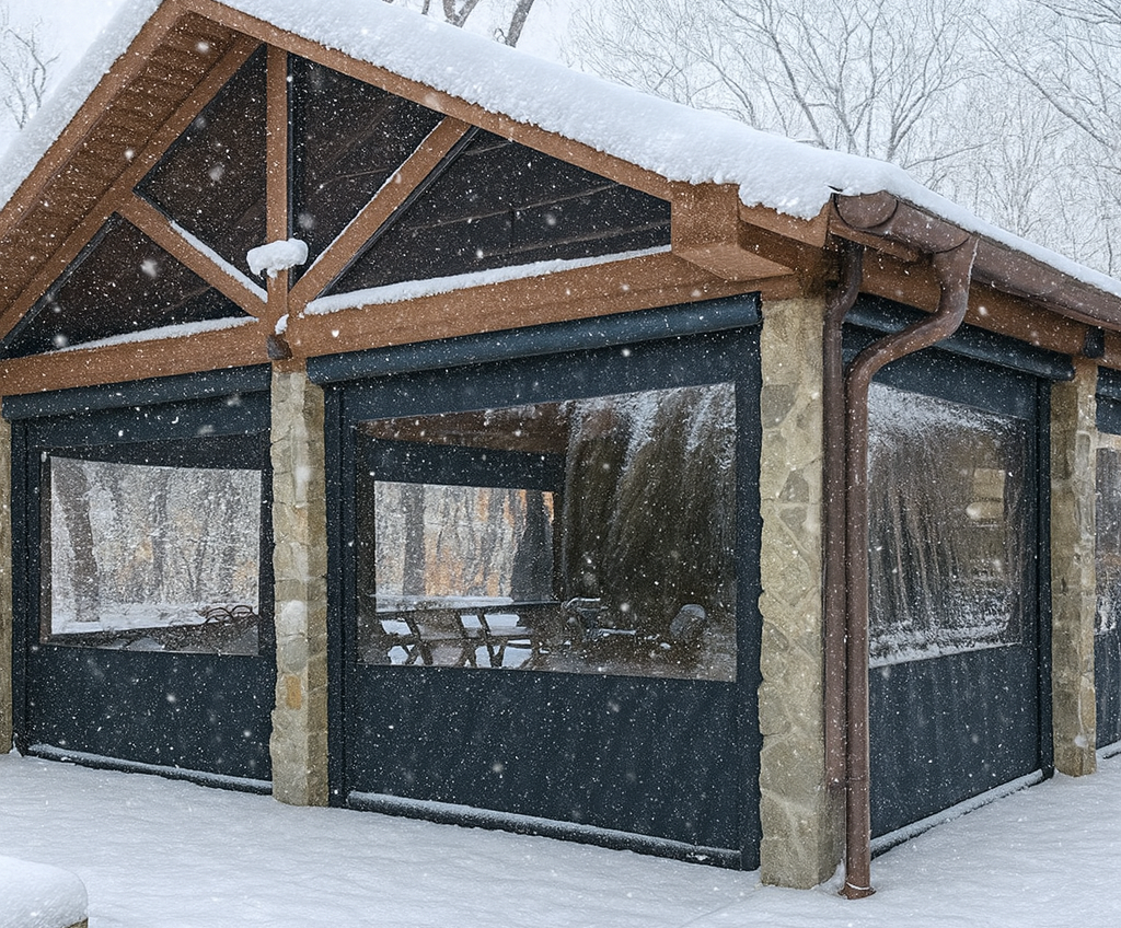 exterior shades to winterize your patio