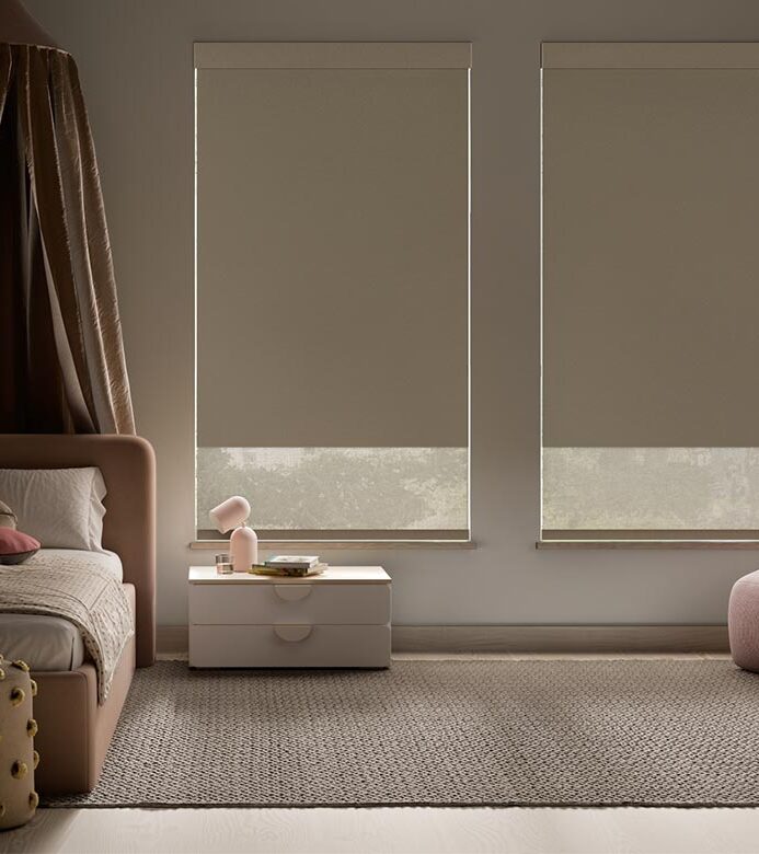 dual-designer-screen-shades-with-room-darkening-for-cozy-childrens-bedroom-timan-and-co dual shades in childrens room for safety and better sleep