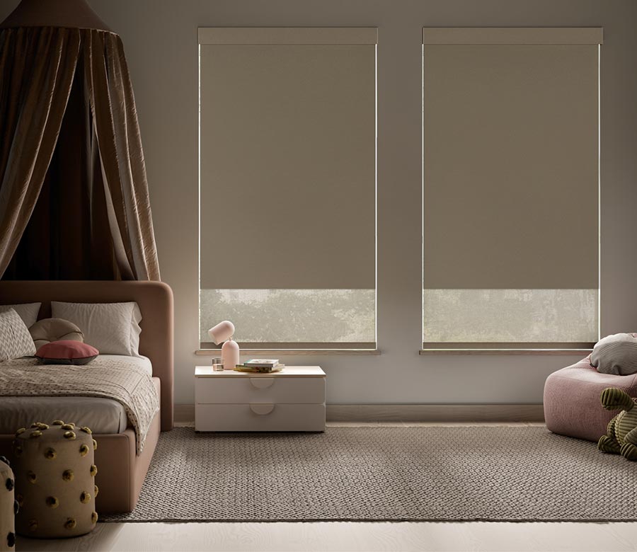 dual shades in childrens room for safety and better sleep